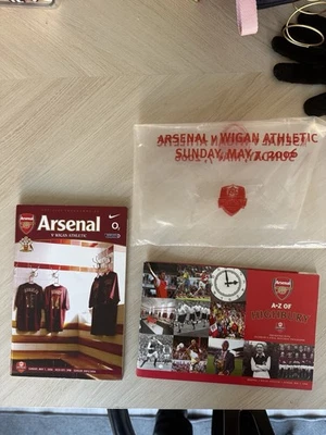 Arsenal V Wigan 2006 Final Highbury Match Programme Collectors Item Rare VGC - Image 1 of 3