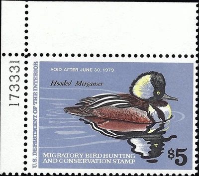 US Scott #RW45 MNH OG XF 5.00 1978 P#S 1978 US Federal Duck Stamp CV 10.00 - Image 1 of 2