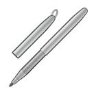 Fisher Specialty Ballpoint Pen Bullet Space with Ring for Chain NEW 350CN
