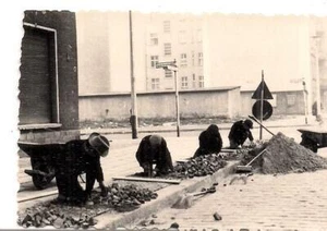Construction Men Work On Street Rodenberg Strasse BERLIN? Germany Vintage Photo - Picture 1 of 1