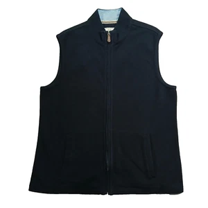 Jos A Bank Vest Mens XL Full Zip Tailored Fit Blue 1905 Collection - Picture 1 of 11