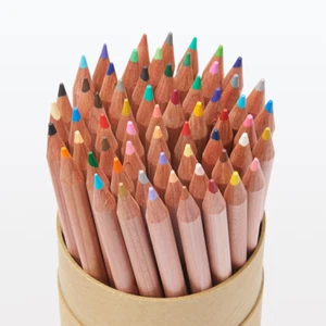 Muji 60-Color Colored Pencils in Paper Tube Case – Made in Japan, Mint - Picture 1 of 8