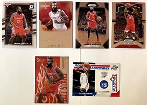 (6) James Harden Card Lot: Starburst, Prizm, Rookie Callange, Select 1st Year - Picture 1 of 3
