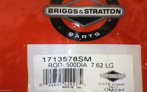 Briggs & Stratton 1713578SM Rod, 1/2" Dia., 7-5/8" Long GENUINE (9G2) - Picture 1 of 3