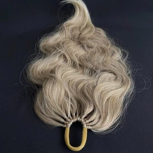 Waves ASH BLONDE Ponytail Synthetic Hair Extension On Elastic Band Festival Hair - Picture 1 of 3