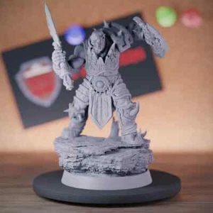 Orc Armored Miniature Dungeons and Dragons Mini DnD 5e TTRPG Pathfinder - Bild 1 von 8