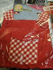 Doggy Parton Red Gingham Overalls Dress for Pets, Large (22120771)