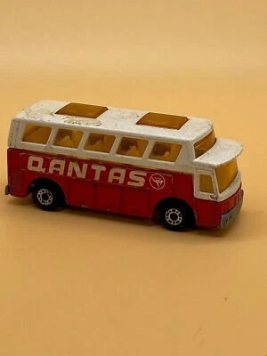 Vintage Matchbox Superfast No. 65 Airport Coach "Quantas" Made 1977 Diecast Toy - Image 1 of 4