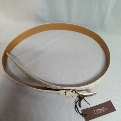 Cinturón hombre TARDINI blanco/gris claro cocodrilo Foto 1 de 4