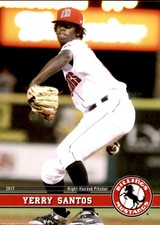 2017 Billings Mustangs Grandstand #31 Yerry Santos Dominican Republic DR Card