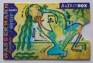 Funda para tarjeta Cardbox tarjeta telefónica tarjeta bancaria EC Astrobox signo zodiacal Acuario - Imagen 1 de 2