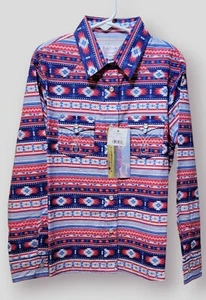 Cruel Girl Western Shirt Girls M Pearl Snap Front Printed CTW3230043 - Picture 1 of 4