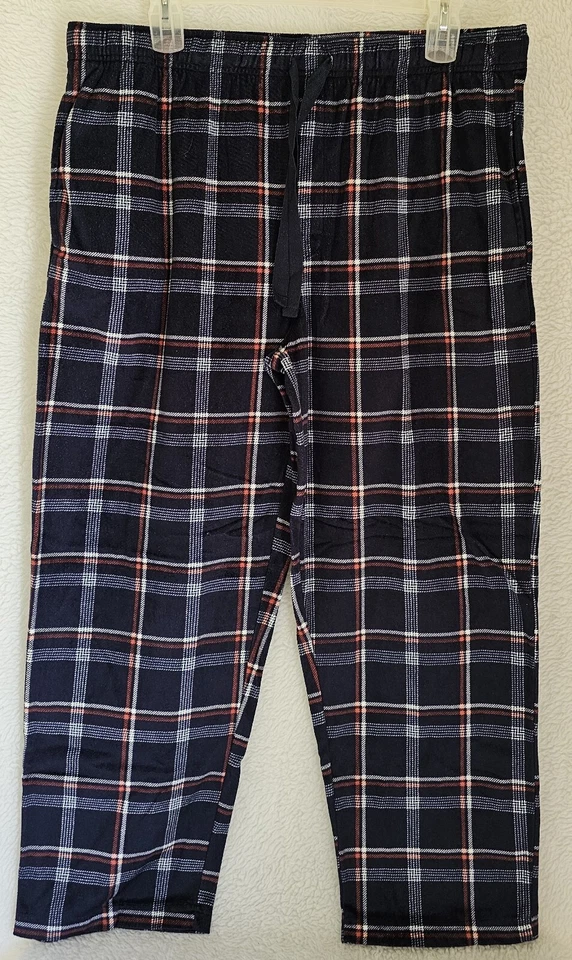 Pantalones de salón para dormir IZOD para hombre talla XL X grandes rojo blanco azul a cuadros Foto 1 de 4