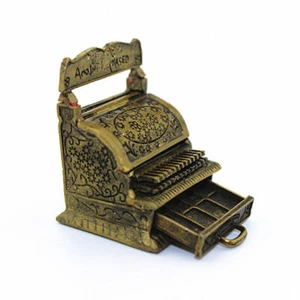1:12 Dollhouse Miniature Furniture Vintage Cash Register Open Drawer shop Decor - Picture 1 of 10
