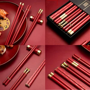 5 Pairs Chinese Chopsticks Eating Food Sticks Sushi Sticks Tableware Chop new - Picture 1 of 9