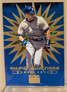 1999 Skybox Premium SHOW BUSINESS #15 Derek Jeter Yankees HOF RARE INSERT 1:70 - Picture 1 of 2
