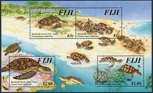 Fiji 792 ad sheet,MNH.Michel 804-807 Bl.22. Hawksbill Turtle 1997. - Picture 1 of 1