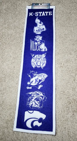 Kansas State Wildcats WOOL HERITAGE BANNER 8"X32" NCAA Pennant Manhattan K-State Cover
