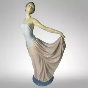 Vintage 1979 Lladro Porcelain Figurine 'The Dancer' 5050 Woman Ballerina Spain - Picture 1 of 14