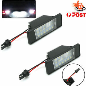 For Nissan X-Trail License Number Plate Lights Tai Lamps LEDS Assembly 2PCS