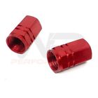 Valve Dust Caps Tyre Red For Maico Mc250 Mc320 Mc400 Mc440 Mc490 Mc500