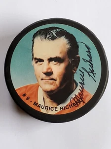 MAURICE RICHARD AUTOGRAPHED SIGNED PUCK BECKETT MONTREAL CANADIENS BAS - Picture 1 of 2