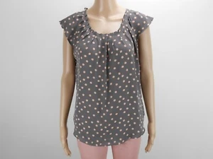 Lauren Conrad Sleeveless Satin Polka Dots Top Size Medium (K10) - Picture 1 of 6