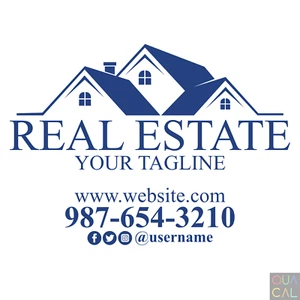 Real Estate Company Business Window Office Sign Die Cut Vinyl Decal Sticker - Picture 1 of 8