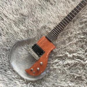 Dan Armstrong Acrylic Body Electric Guitar H Pickup Wood Bone Nut 6 String - Picture 1 of 8