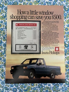 Vintage 1989 Isuzu Pickup Truck Print Ad - Picture 1 of 7