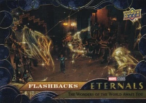 2023 Upper Deck Marvel Eternals Flashbacks #105 The Wonders of the World Await - Afbeelding 1 van 1