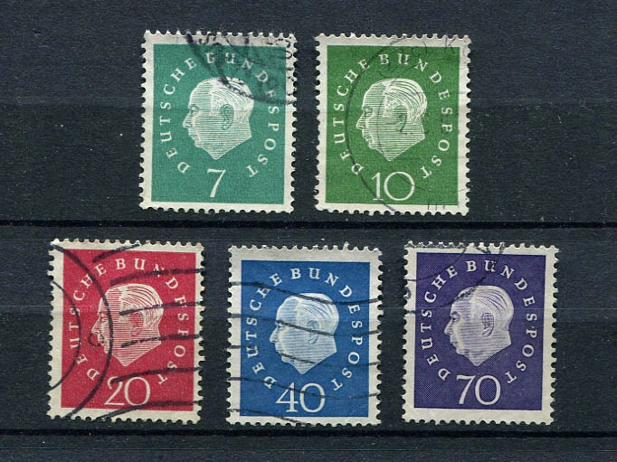 Germany - BRD : Theodor Heuss set from 1959 - used - Image 1 of 1