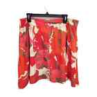 New York & Co bright floral print skirt in size 16