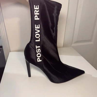 BOTINES ZARA TRAFALUC CALCETÍN ELÁSTICO PUNTIAGUDO PUNTIAGUDO NEGROS EU40/US9 Foto 1 de 4