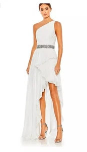 Mac Duggal 49532 Beautiful White Gown Perfect For Wedding Size 14 Retail $398 - Picture 1 of 7
