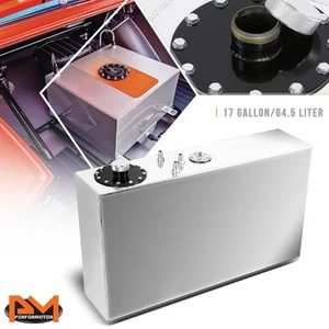 Pila de combustible de aluminio/tanque de gas de alimentación superior de 17 galones + transmisor de nivel + tapa cromo pulido - Imagen 1 de 5