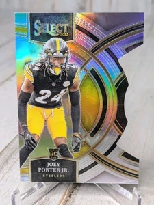 2023 Panini Select - Joey Porter Jr RC Premier Level Silver Prizm Die-Cut #179 - Foto 1 di 2