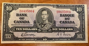 Canada 1937 $10 Bank note Gordon Towers S/D - Bild 1 von 2