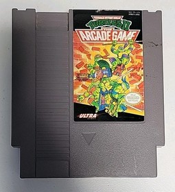 Teenage Mutant Ninja Turtles II: The Arcade NES 1990 Tested Working Good Shape!
