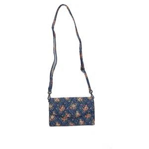 Organizi RFID Floral Quilted Cell Phone Wallet Crossbody - Picture 1 of 6