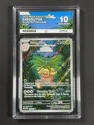 ACE 10 Exeggutor 135/132 IR Pokémon Card Me01: Mega Evolution Holo GEM MINT - Image 1 of 4