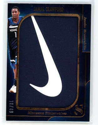 Parche Nike 2024 Panini Silhouette Jamal Crawford Jumbo Memorabilia/49 Juego Usado Foto 1 de 2