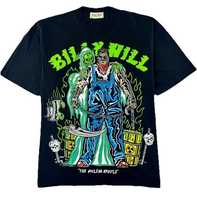 Warren Lotas x Billy Hill The Nuclear Apostle Tee Men’s L Black Limited Edition - Image 1 of 4