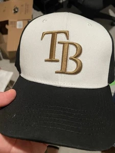 Gorra Tampa Bay Rays negra blanca dorada Snapback carga - Imagen 1 de 3
