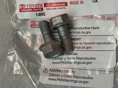 1992-2000 Lexus SC400 OEM Front Caliper To Bracket Bolts 14mm Pair 2x - Image 1 of 4