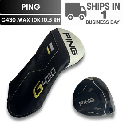Ping G430 MAX 10K 10,5* gradi solo testa driver RH con coperchio USATO SPEDIZIONE VELOCE - Immagine 1 di 4