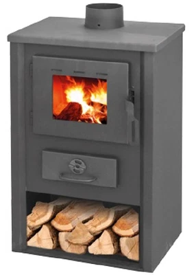 STUFA A LEGNA 9,7Kw per 126 mc. KOINE ANTRACITE 46x38x77H cm - Immagine 1 di 2