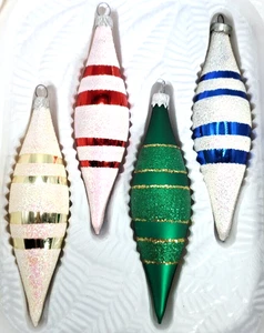 Vintage, 2003, Bradford, Hand Decorated Glass Ornaments - Picture 1 of 8