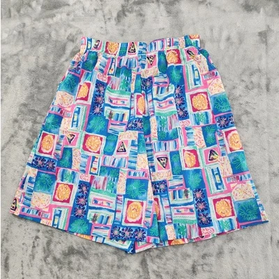 Pantalones Cortos De Colección Cricket Lane Para Mujer M Multicolor Funky Geométrico Pull On Sueltos Foto 1 de 4