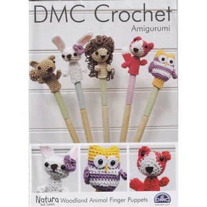 DMC Crochet Pattern Woodland Animal Finger Puppets 15213L/2 Leaflet - Bild 1 von 1